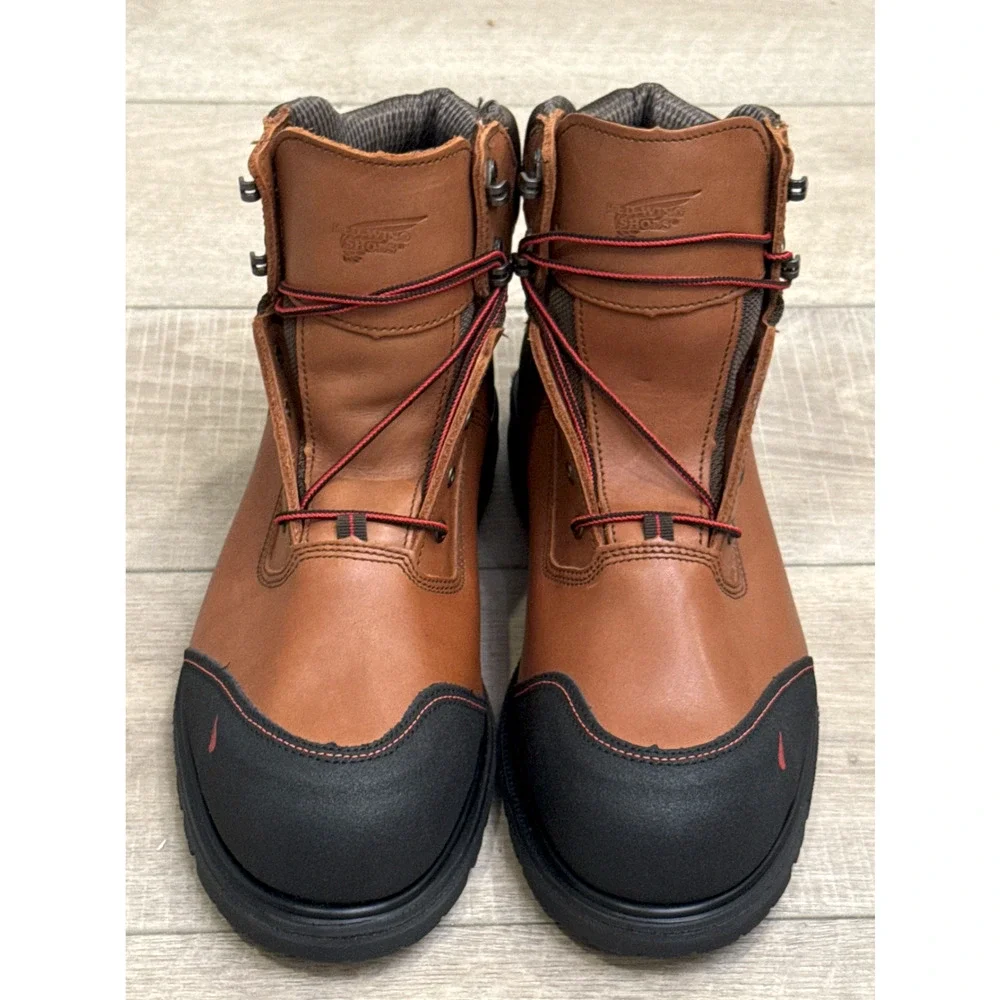 NEW RED WING 2403 BRNR XP 6-INCH WATERPROOF SAFETY STEEL TOE WORK BOOTS 14 EE E2